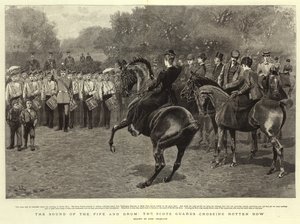 The Sound of the Fife and Drum, the Scots Guards Crossing Rotten Row